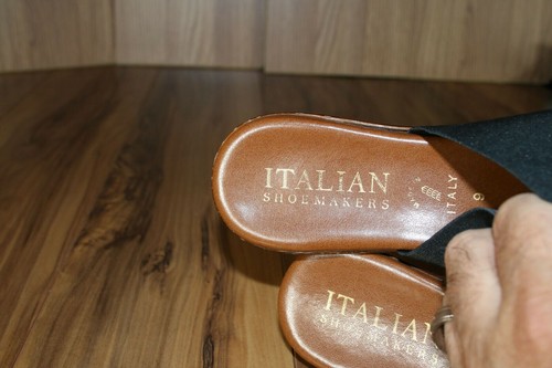 Italienische Schuhmacher Damen Größe 9 Sandalen T-Riemen schwarz (2073889)! - Bild 2 von 6