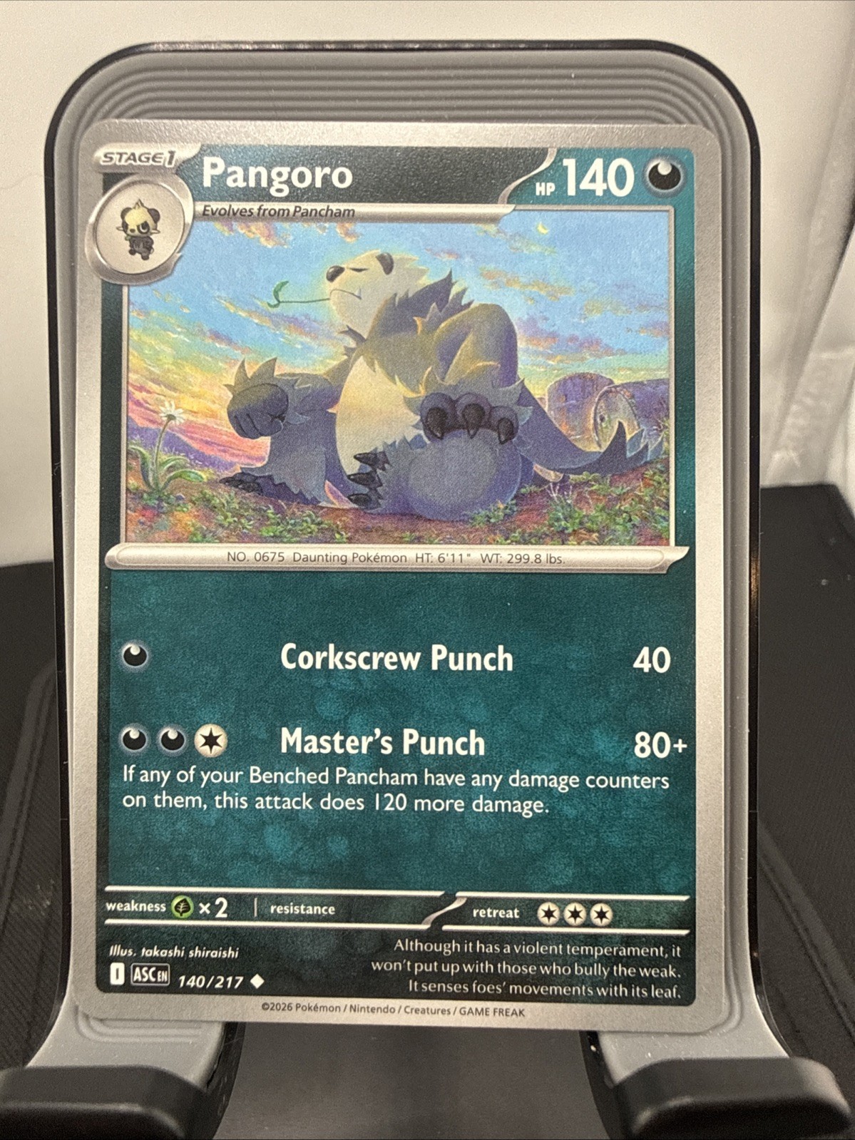2026 Mega Evolutions Ascended Heroes Pangoro 140/217 Uncommon