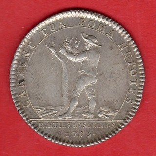 LOUIS XV JETON ARGENT PARTIES CASUELLES 1755 !