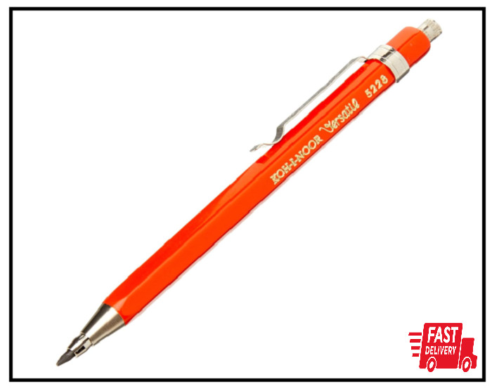 Koh-I-Noor 2mm Diameter Short Mechanical Clutch Lead Holder Pencil - (Red)...