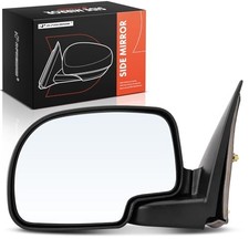 Non-Heated Manual Door Mirror - Compatible with Chevy, GMC, Left Driver Side