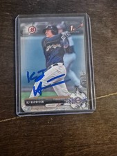 2017 Bowman Draft KJ Harrison Milwaukee Brewers Autograph