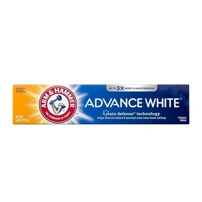 Arm & Hammer Advance White Toothpaste, Clean Mint Flavor Stain Defense 2/4 Pack