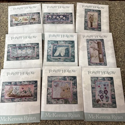 McKenna Ryan Pine Needles FOREST HOLLOW Complete Full Set 9 Block Quilt Pattern - Image 1 of 4