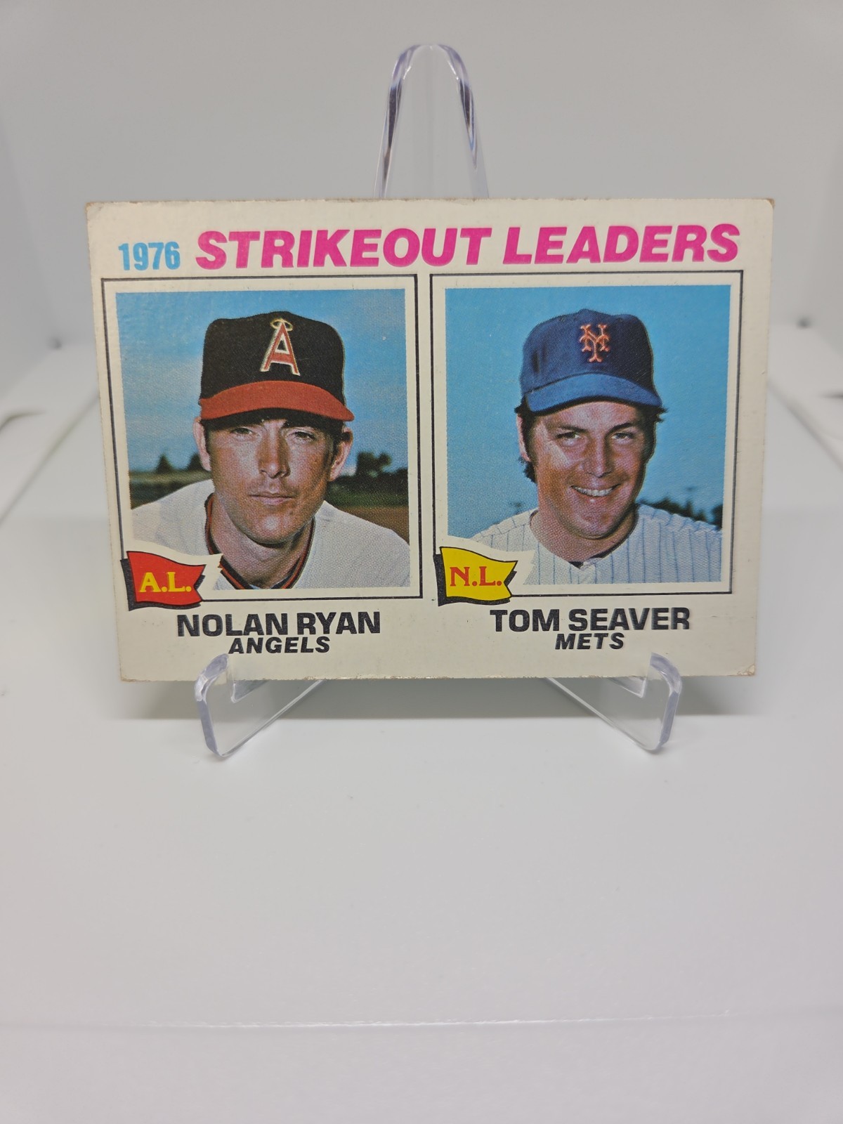 1977 Topps - League Leaders Nolan Ryan, Tom Seaver #6