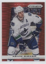 2013-14 Panini Prizm Target Red Pulsar Prizm Kevin Bieksa #192 9oa
