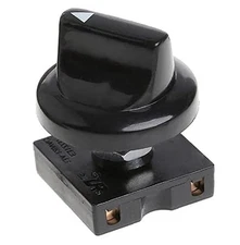 4-Position Rotary Switch for Ceiling Fans - 3 Speed Selector with Button
