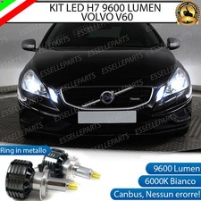 KIT LED H7 6000K CANBUS XENON 9600 LM LUMEN VOLVO V60 NO ERROR