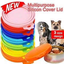 Silicone Pet Food Can Cover Lid Reusable Dog Cat Tin Storage Cap Top