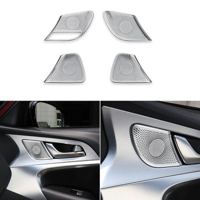 4PCS Stainless Steel Tweeter Audio Speaker Decoration Cover Trim For Genesis G70