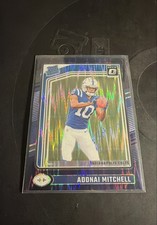 2024 Panini Donruss Optic - Rated Rookie Adonai Mitchell #203 Purple Shock Prizm