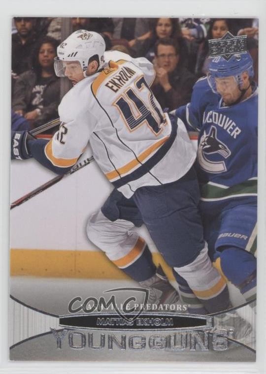 2011-12 Upper Deck Young Guns Mattias Ekholm #480 Rookie RC 0o5t