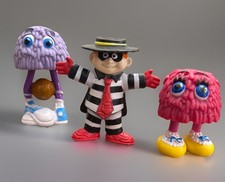 Vintage McDonalds Happy Meal Toys Funny Fry Guys 1989 Iconic Hamburglar 1995