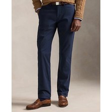 Polo Ralph Lauren Stretch Straight Fit Navy Blue Chino Pants Mens 36x32