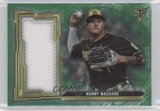 2020 Topps Triple Threads Single Jumbo Relics Emerald /18 Manny Machado i8n