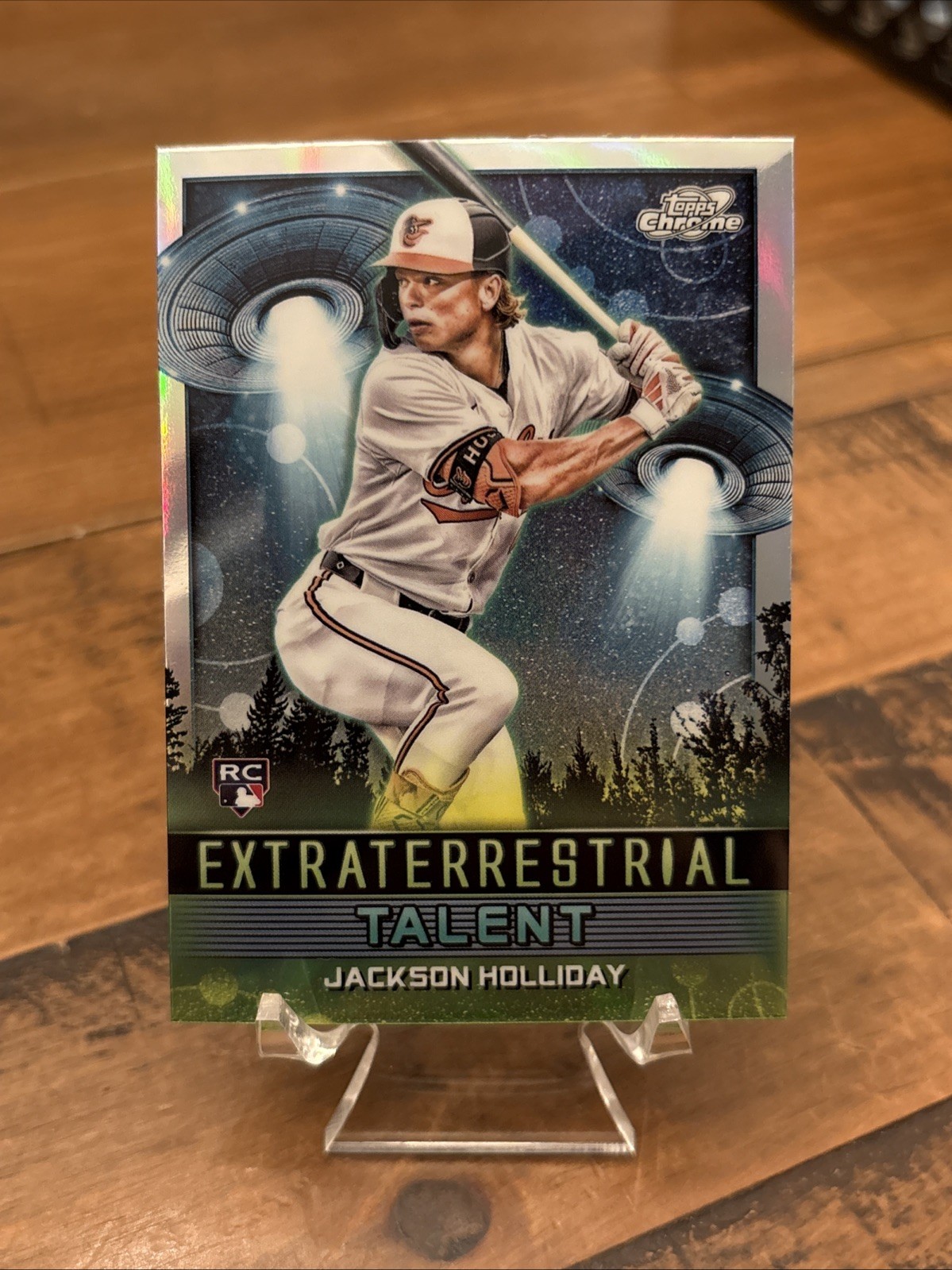 2024 Topps Chrome Cosmic Jackson Holliday Rookie Extraterrestrial Talent ET-8