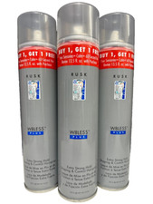3 Rusk W8LESS PLUS Extra Strong Hold Hairspray 10oz Ea Aerosol FULL SIZE