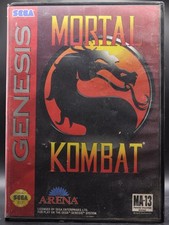 Mortal Kombat Sega Genesis CIB - Worn Box/Manual, Cart is Excellent