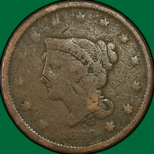 1840-P Large Cent — photo from the most recent tracked eBay sale