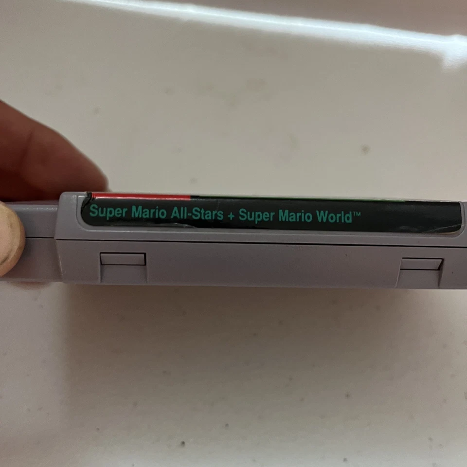 Super Mario All-Stars + Super Mario World SNES 1994 Somente Cartucho Nintendo - Imagem 2 de 4