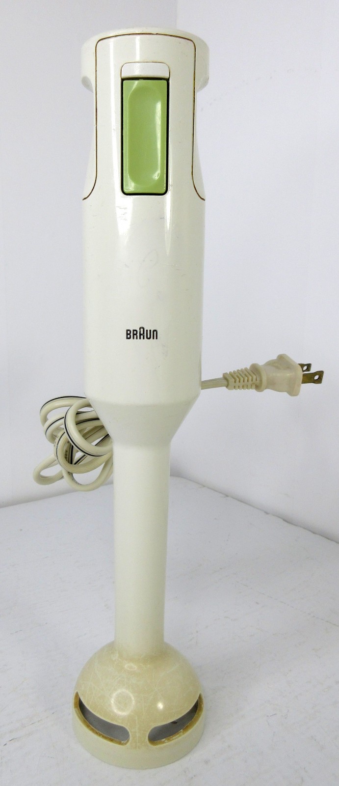 Braun 4169 Hand Held Immersion Stick Blender Green White 1-S