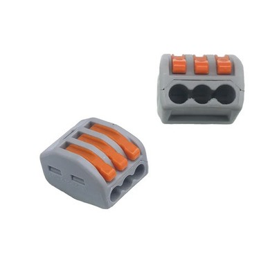 2x Schnellverbinder 3-polig 32A 4mm 4000V 250V Pin Hebel pct-213 SP