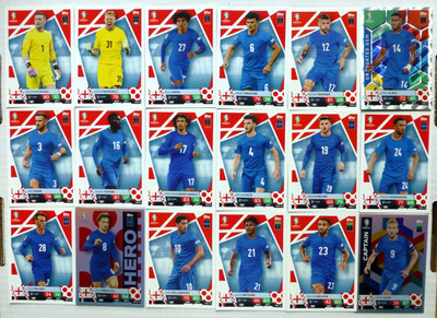EM 529 Topps Match Attax Euro 2004 Komplette Mannschaft Team Set England