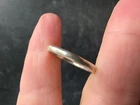 925 Sterling Silver Band Ring, Size US 10 Vintage