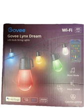 GOVEE Lynx Dream 48' Outdoor Plug-In LED Smart Edison Wi-Fi String Light
