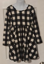 Hanna Andersson Celebration Skater Buffalo Plaid Dress - Girls Size 5 110 cm