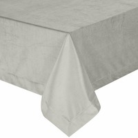 Tischdecke Tischtuch Tischunterlage Tischdeko 140 X 180 Cm Silber Mit BordüRe