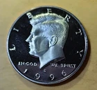 1996 S Kennedy Half Dollar 90% Silver PROOF from Original Mint Proof Set