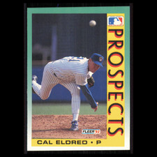 Cal Eldred Rookie #679 1992 Fleer Milwaukee Brewers Baseball Card MLB NM