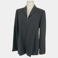 Banana Republic Blazer Womens 10 Wool Blend Hook Eye Office Preppy Lined Italy
