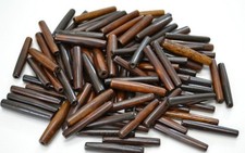 500 PCS DARK BROWN BUFFALO BONE PIPE TUBE BEADING BEADS 1 1/2"