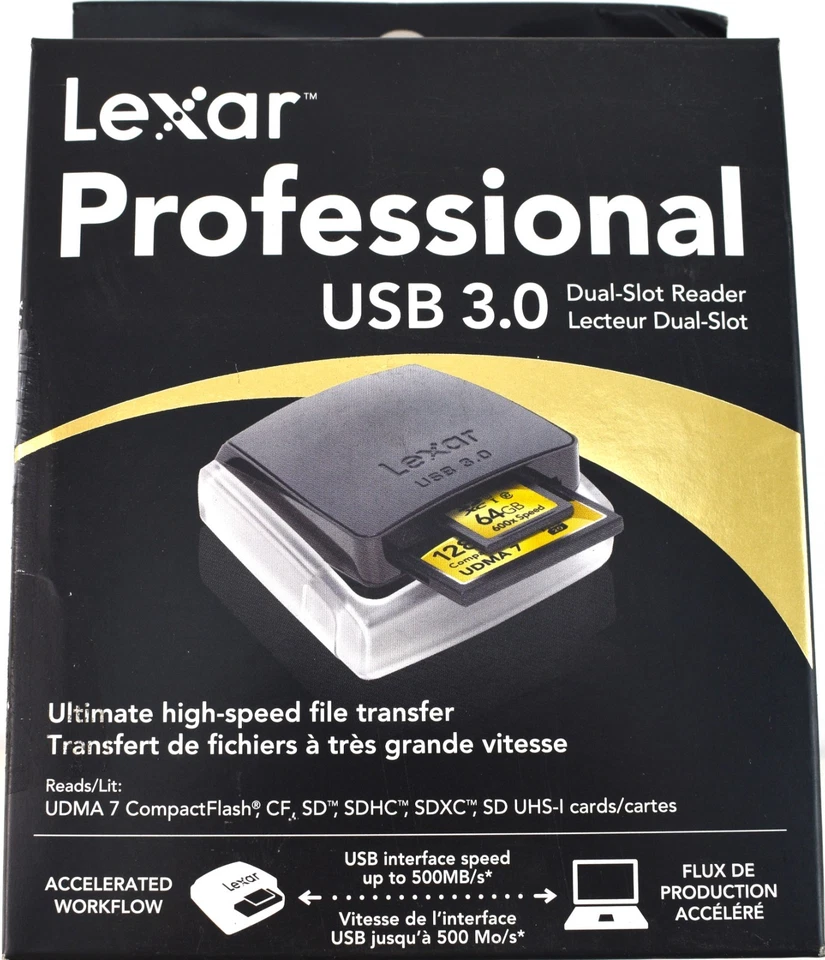 Lexar Professional USB 3.0 Dual-Slot Reader LRW307URBNA - Image 2 of 4