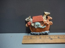 Collectible Kitchen Magnet 2.5"in Resin All In Animals in Noah's Boat