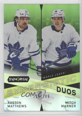 2022 Synergy Synergistic Duos Star-Star Green Auston Matthews Mitch Marner r6v