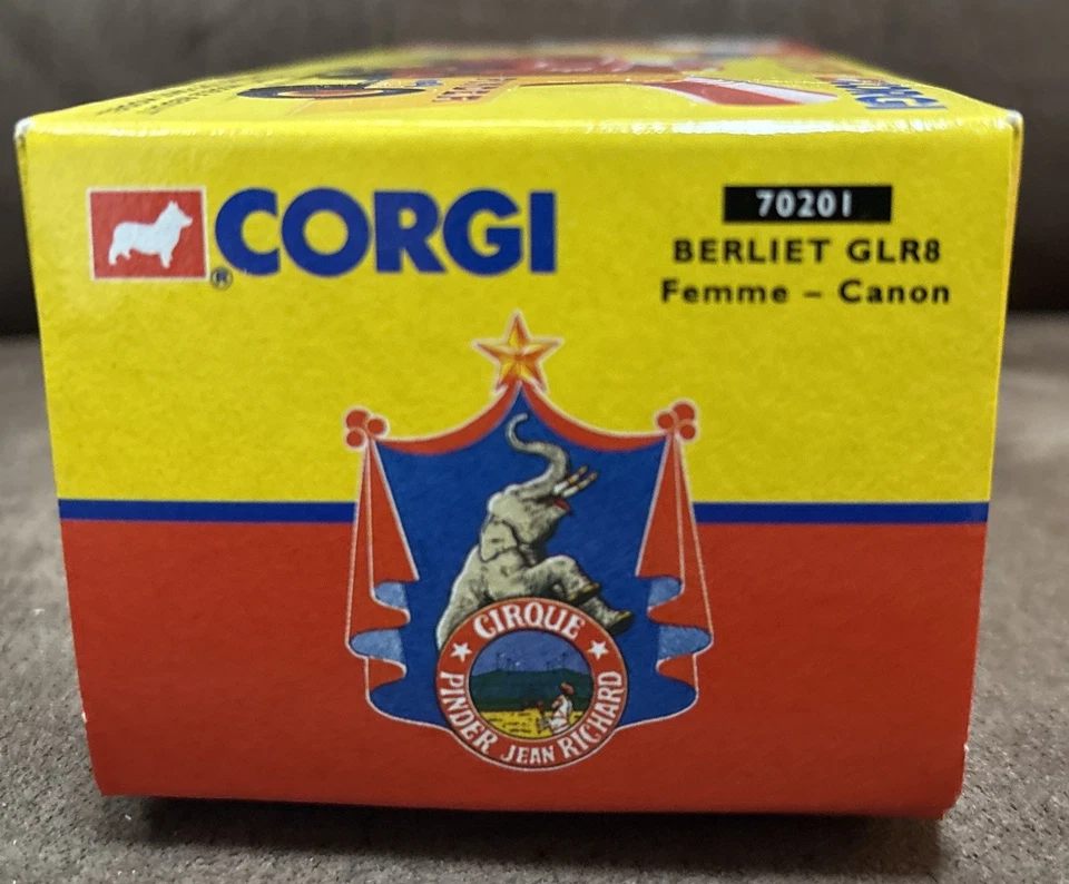CORGI BERLIET GLR8 FEMME CANON #70201, Pinder Jean Richard Diecast +figurine NIB - Image 4 of 4