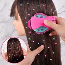 Bling Glitter Diamond Styling Tools Hair Gemstone Styling Set AE