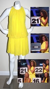 Deal or No Deal sexy worn Ramy Brook dress Case 21 Malika screen used TV prop