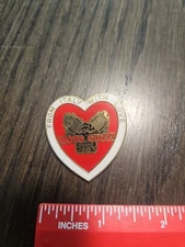 Moto Guzzi From Italy With Love Heart Shaped Pin