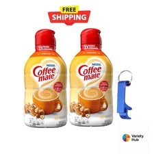 Coffee Mate Hazelnut Creamer 64oz (2 Pack) + Keychain | Free Shipping