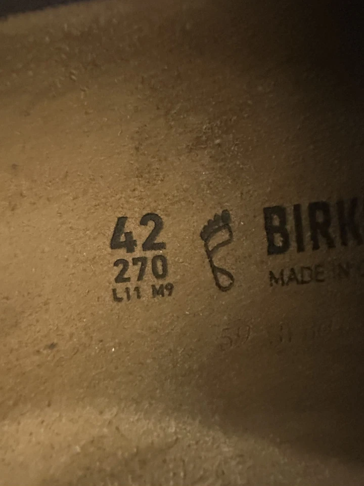 Sandalias zueco Birkenstock Boston BS en relieve 1026203 azul talla 9 para hombre / 42 EUR Foto 4 de 4