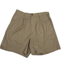 Vintage Dockers Tan khaki Shorts Pleated NWT 08/1999 Deadstock Grandmacore Sz 16