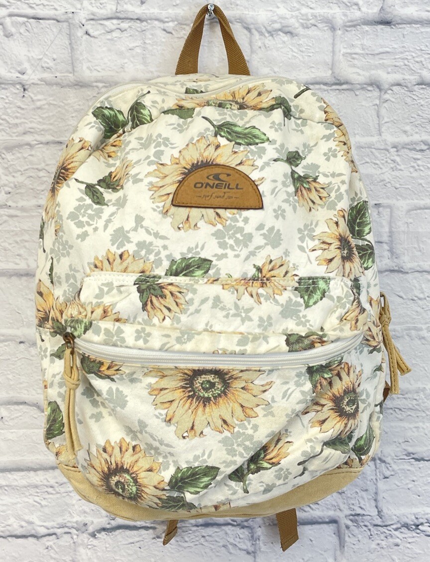 O'Neill Backpack Sunflowers Y2K Canvas shoreline bag yellow canvas school
