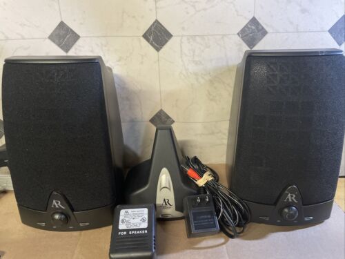 AR Acoustic Research AW871 Wireless Stereo Speakers w/ Transmitter & 1 Cord Only - Picture 1 of 7