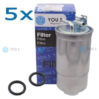 5x YOU.S Kraftstofffilter Diesel für AUDI SEAT SKODA VW FIAT 1.7 - 2.8 TDI SDI