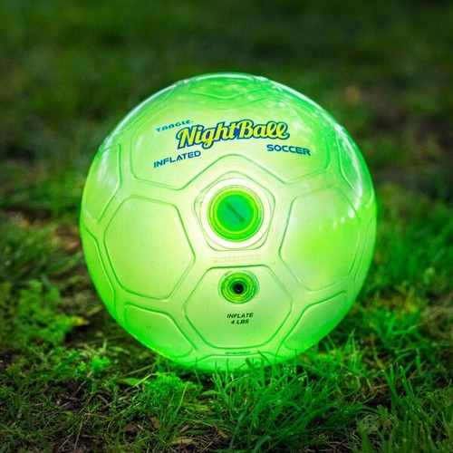 Tangle Pallone Notturno Misura 5 LED Calcio Calcio Calcio Verde Adatto per Interno ed Esterno - Foto 1 di 4