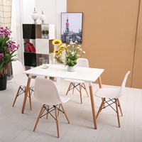Inspired Eiffel Retro Design Style Table Dining Set With 4 Chairs-not Eames Inspired Eiffel Retro Design Style Table Dining Set With 4 Chairs-not Eames